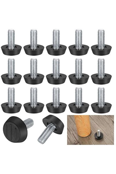 STARSTAR A set of 22 adjustable furniture foot pads – M8 x 20 mm – made of me...