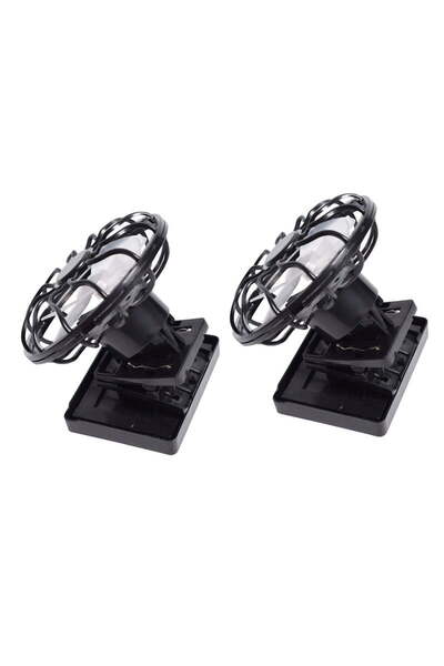 Morvena Picks Două ventilatoare cu clips alimentate cu energie solară, ventil...