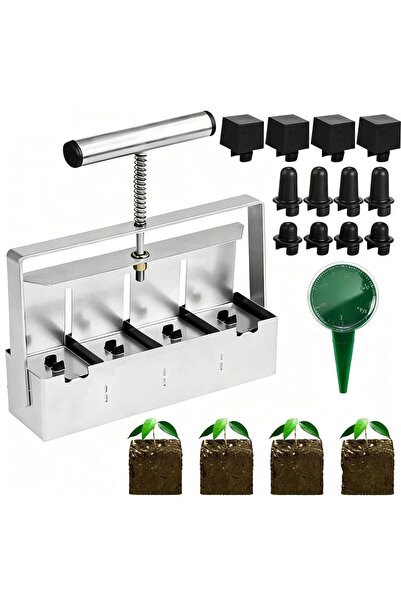 STARSTAR Handheld soil briquetting tool, 5 x 5 cm, planting accessory for see...