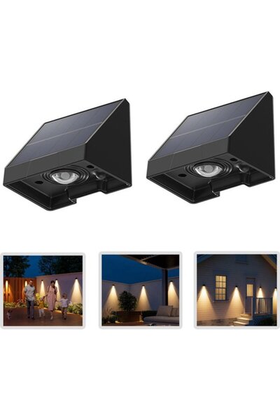 STARSTAR Solar Garden Light Wall Decorative Sconces Waterproof LED Warm White...