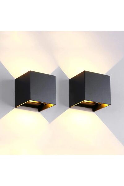 STARSTAR 2-Pack LED Outdoor Wall Lights (Exterior/Interior), IP65 Waterproof,...