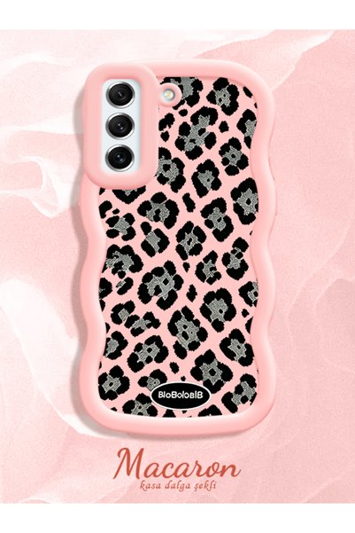 CHICASELUX Samsung Galaxy S21 Fe Compatible Wavy Frame Leopard Print High Qua...