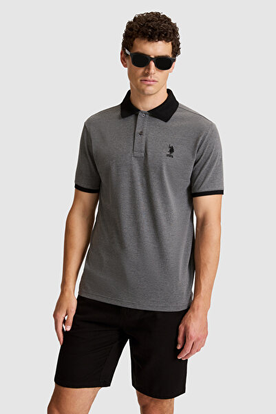 U.S. Polo Assn. Men's Anthracite Melange Basic T-Shirt 50326978-Vr081