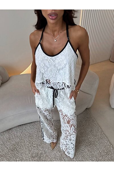 TAYT VEGAS Straped Gepure Lace Set