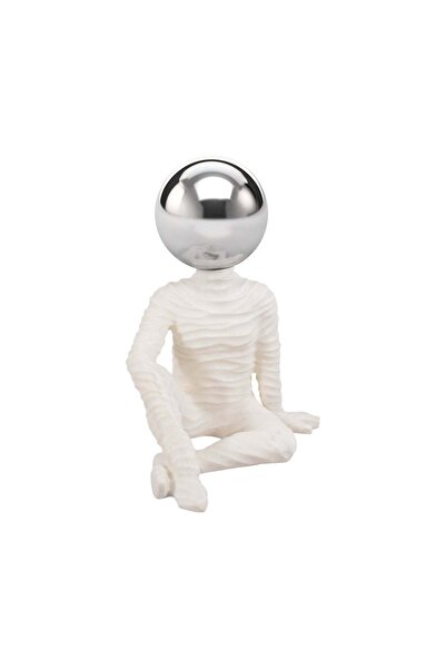 Sagebrook Home 37" Echo Oversized Quartz Resin Sitting Man W/