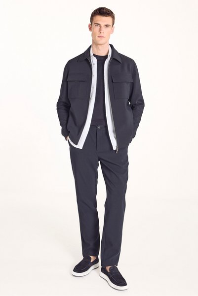 Ted Baker Lacivert Arka Bel Lastikli Jogger Pantolon