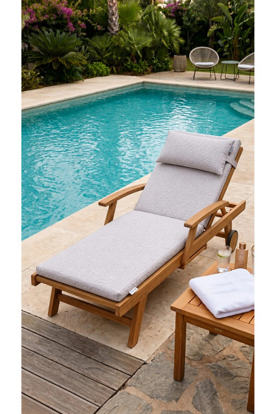 TextiLici Saltea Sezlong Premium 2 Segmente, Material Oxford 300g/mp, Husa De...