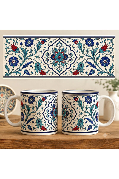 Rana İkra Art كوب بتصميم بلاط (قطعة واحدة)