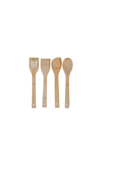 Generic Brand Set 4 ustensile de bucatarie Kitchen&Go, 29, 30 cm, bambus, natur
