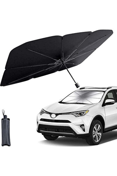OEM Parasolar auto compact tip umbrelă, 145x80 cm, protecție solară ușor de f...