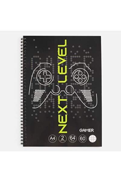 Jumbo Caiet de matematică A4 cu spirală, copertă cu tematică de gaming avansa...