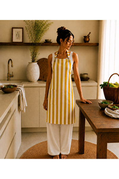 Vintero Home Kitchen Apron Chef's Apron with Neck Strap Water Repellent Panam...