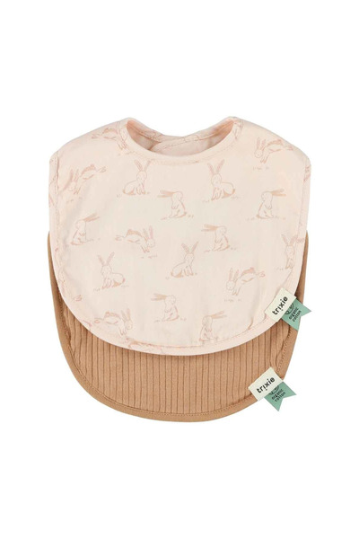 Trixie Set de bavețele, pachet de 2 - Iepuraș Rozat Bebe