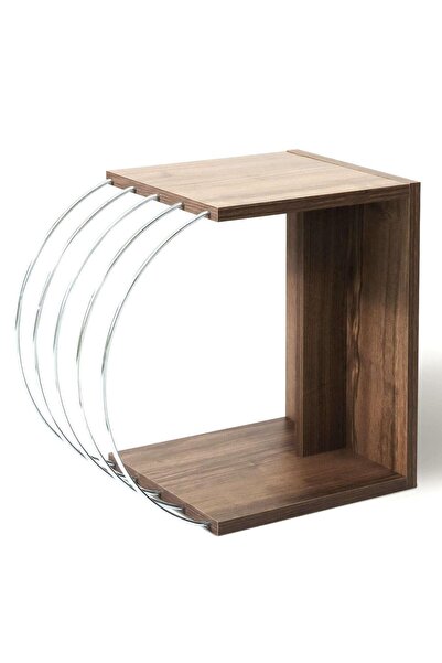 Home Canvas Case Accent Side Table for Living Room | Easy to Assemble Modern ...