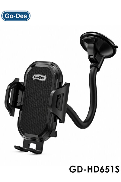 Go-Des GD-HD651S 2-in-1 Car Phone Holder Dashboard Windshield Suction Mount U...