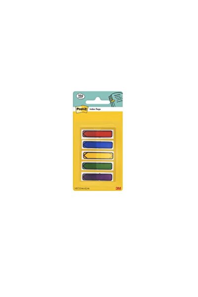 3M Indexuri adezive Post-It, culori asortate, 11.9 x 43.2 mm, 100 buc/dispenser,