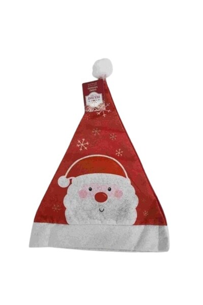 Rao Santa Hat, Model 1 Santa Claus with Snowflakes, Universal Size, 28 X 39 Cm