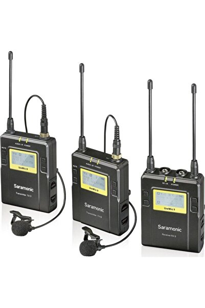 DJI Saramonic Uwmic9 Kit 2 Çift Konuşmacılı Telsiz Mikrofon Seti
