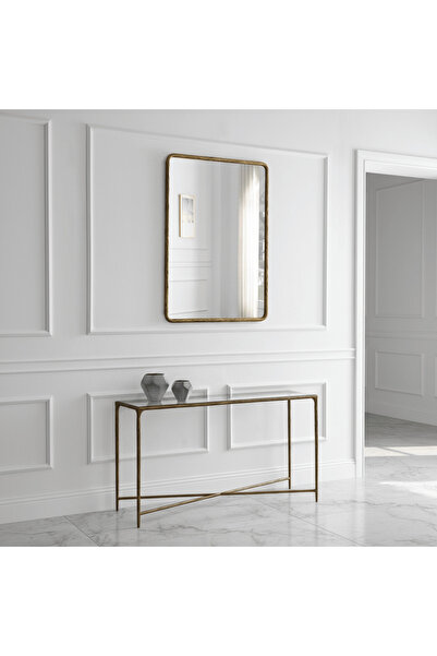 Roots Furniture iron mirror- Silver Larg Mirror