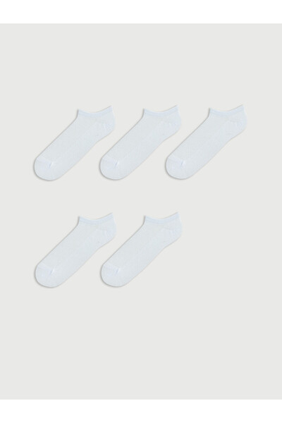 LC Waikiki Rmz Gi̇yi̇m Farkiyla Men's Sneaker Socks 5-Pack