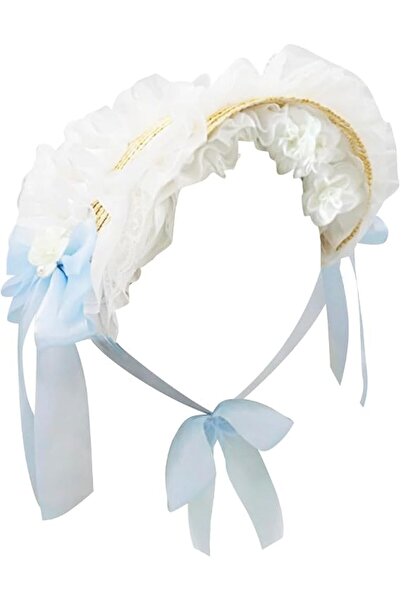 STARSTAR Victorian style Lolita style flat hat for girls and women, tea party...