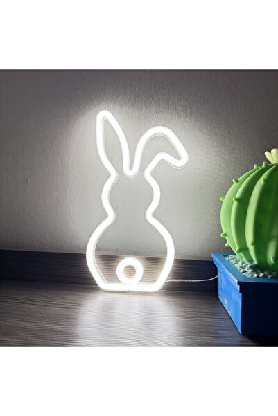 STARSTAR Neon Rabbit Tail Night Light – USB and Battery Powered