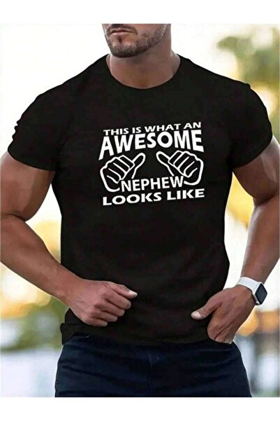 21JNRY Men'S "This Is What An Awesome Nephew Looks Like" Graphic T-Shirt Bold...