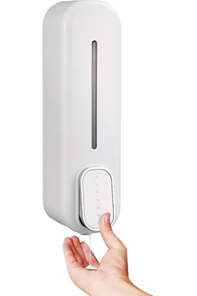 STARSTAR Wall-Mounted Manual Liquid Soap & Shampoo Dispenser (white, 350ml).