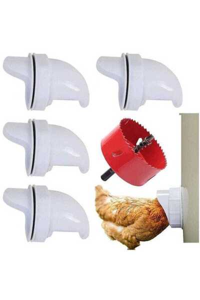 STARSTAR Zero-waste chicken feeder - 6 discharge ports, waterproof, can be in...