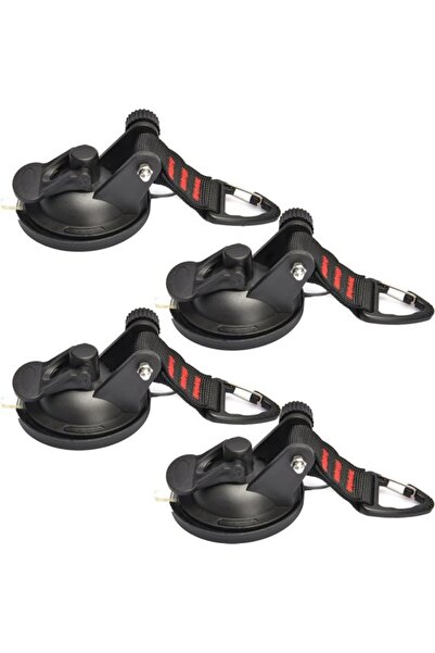 STARSTAR 4pc Heavy Duty Suction Cup Wall Anchors with Hooks for Camping Tarp ...