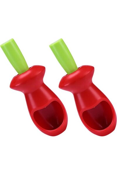 STARSTAR Set of 2 pitters with ergonomic design for efficiently removing pits...