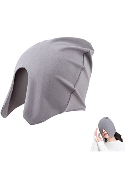 STARSTAR Grey breathable stretch cotton sleep cap, light blocking nap cap for...