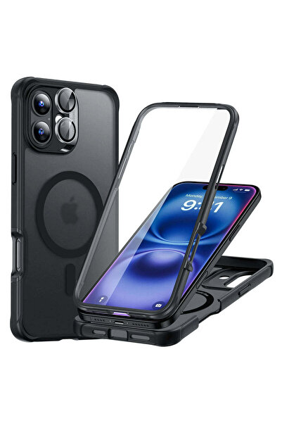 ESR Husă compatibilă cu iPhone 16, rezistentă la șocuri, acrilică, siliconică...