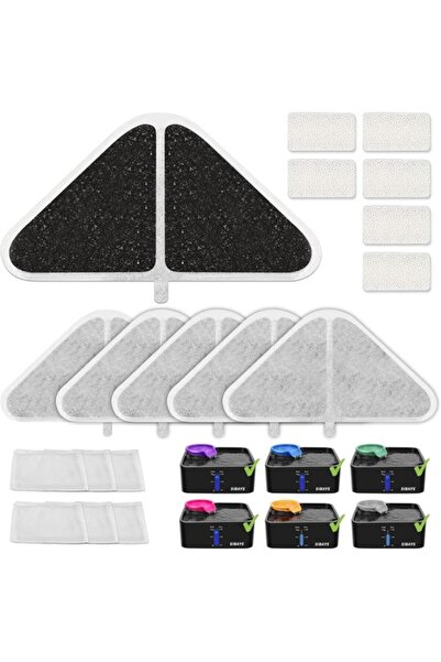 STARSTAR Water Fountain Filter Replacement for 7L Pet Fountain (6 Filters + 6...