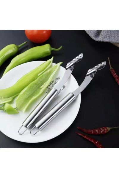 STARSTAR 2 Pieces Stainless Steel Pepper and Kernel Removers Tomato and Kerne...