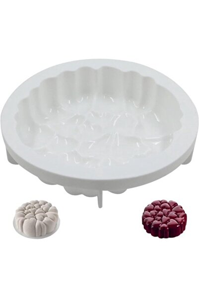 STARSTAR 3D Heart-Shaped Silicone Mousse Cake Mold & Baking Pan - 21 x 21 x 4...