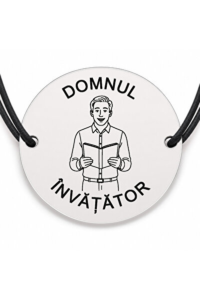 Simoshop Brățară argint 925 cu bănuț gravat domnul învățător cu cartea deschi...
