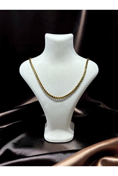 Gold Arpa Zincir Model Çelik Kolye
