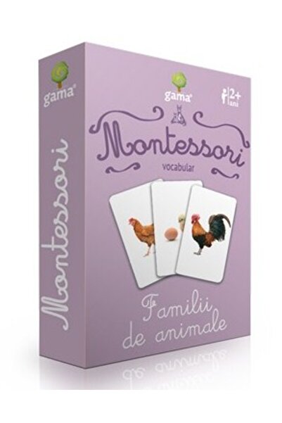 Gama Montessori. Vocabular: Familii de animale