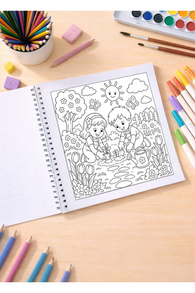 metafortoys كتاب تلوين المواسم - 21x20 سم I 40 صورة I للأطفال والكبار