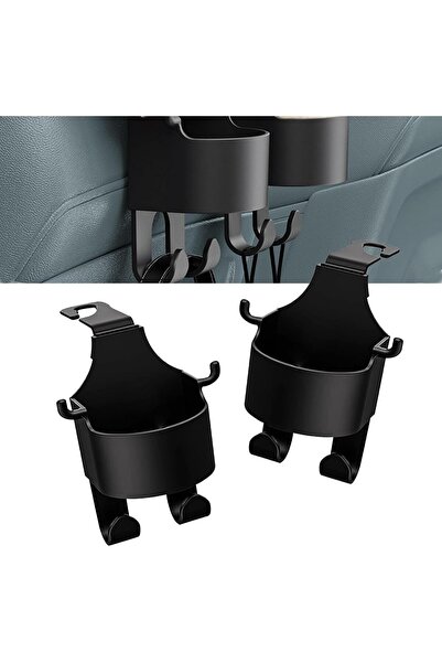 STARSTAR 2-Piece Rear Seat Cup Holder Hooks, Multi-functional Car Seat Backre...