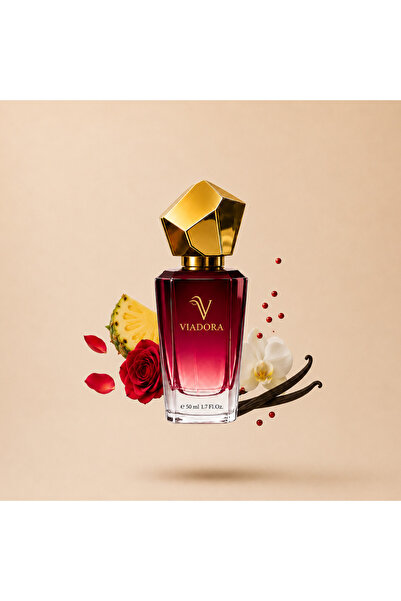 ViaDora F509 Gül ve Ananas Kadın Parfümü - 50 ml Eau De Parfum