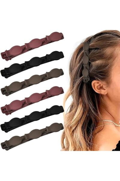 STARSTAR 6-Piece Hair Clips for Women and Girls with Serrated Buckles - Hair ...