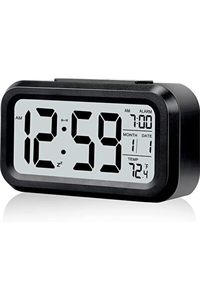 STARSTAR Digital Alarm Clock Battery Powered Compact Desktop Smart Night Ligh...