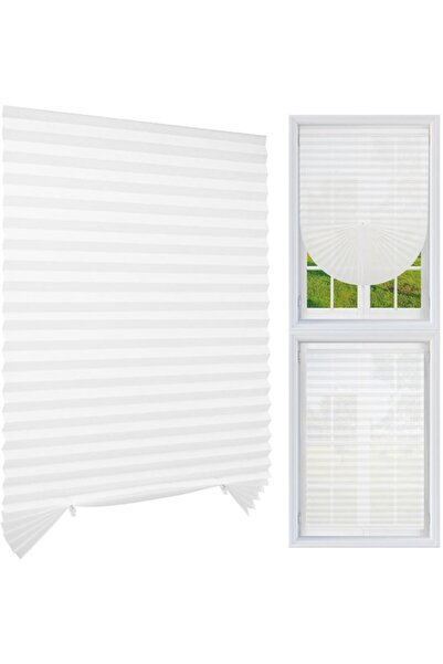 STARSTAR No-drill pleated blinds - self-adhesive, cuttable - semi-blackout - ...