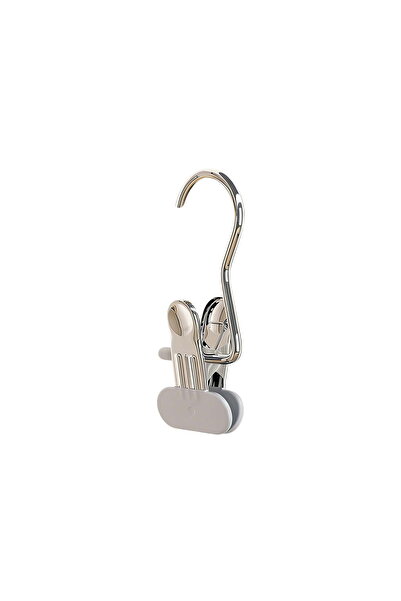 STARSTAR 10-Pack Stainless Steel Trouser Hangers with Clips, Non-Slip Rubber ...