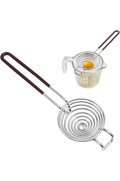 STARSTAR Stainless steel egg separator for egg yolk separation and egg pierce...