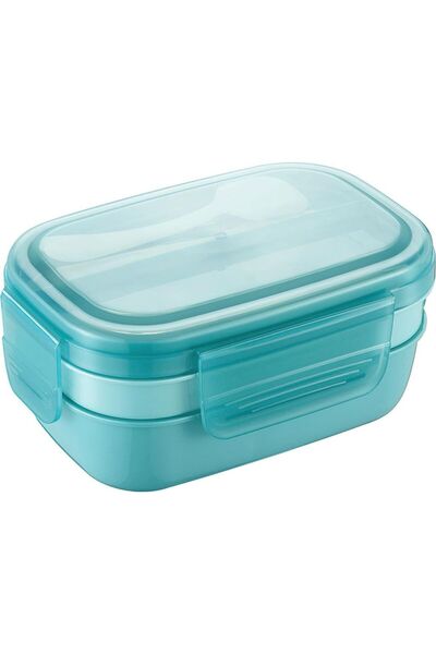 STARSTAR 3-Tier Microwave-Safe Bento Lunch Box with Cutlery & Leak-Proof Sili...