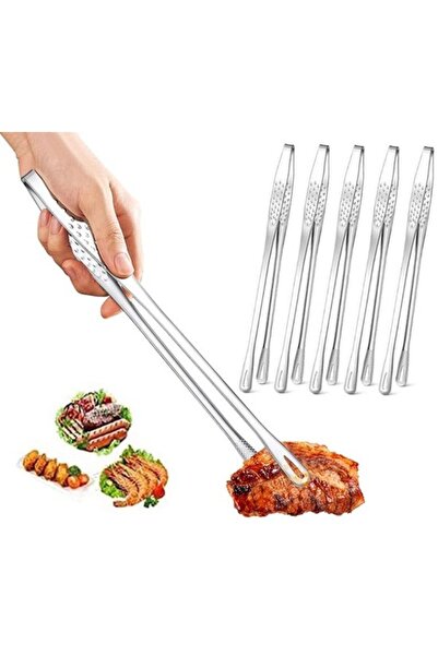 STARSTAR Korean BBQ tongs - Stainless steel Japanese BBQ tongs - 6-piece set ...