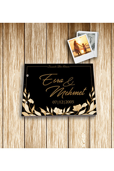 Sepetinde Kendin Yap Anı Defteri Scrapbook Fotoğraf Albümü | 20x25 cm | 12 Ya...